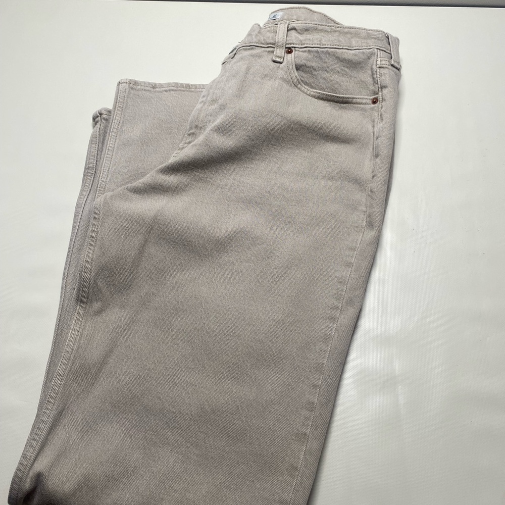 Abercrombie & Fitch Light Beige Denim Jeans - Picture 3 of 5